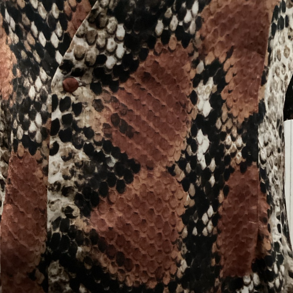 Mango Snakeskin Print Wrap Dress - Picture 5 of 5